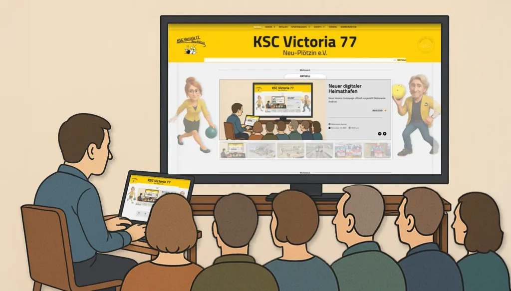 Neue Vereins-Homepage vorgestellt