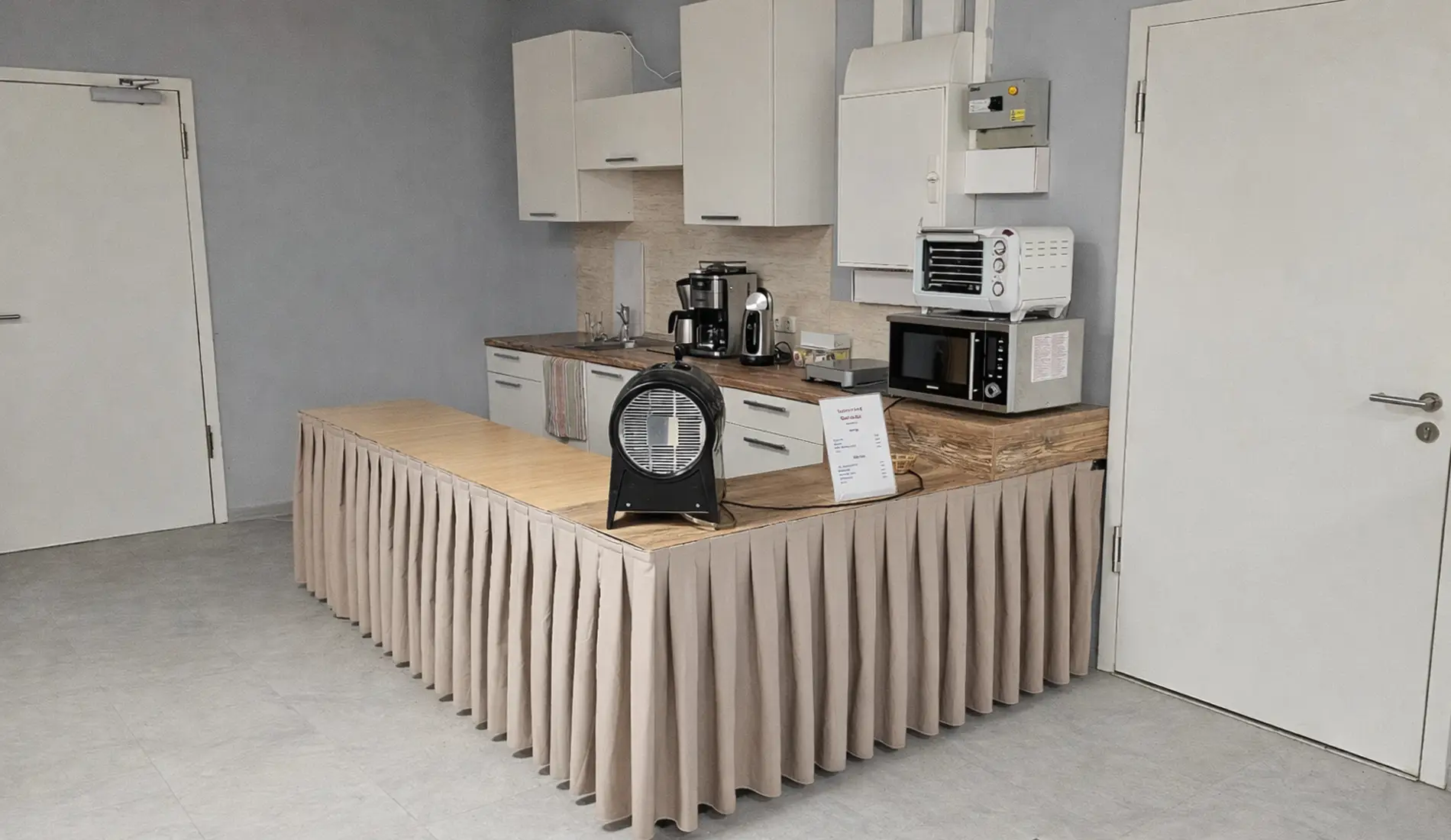 Gemütliche Atmosphäre mit Küchenzeile zur eigenen Nutzung