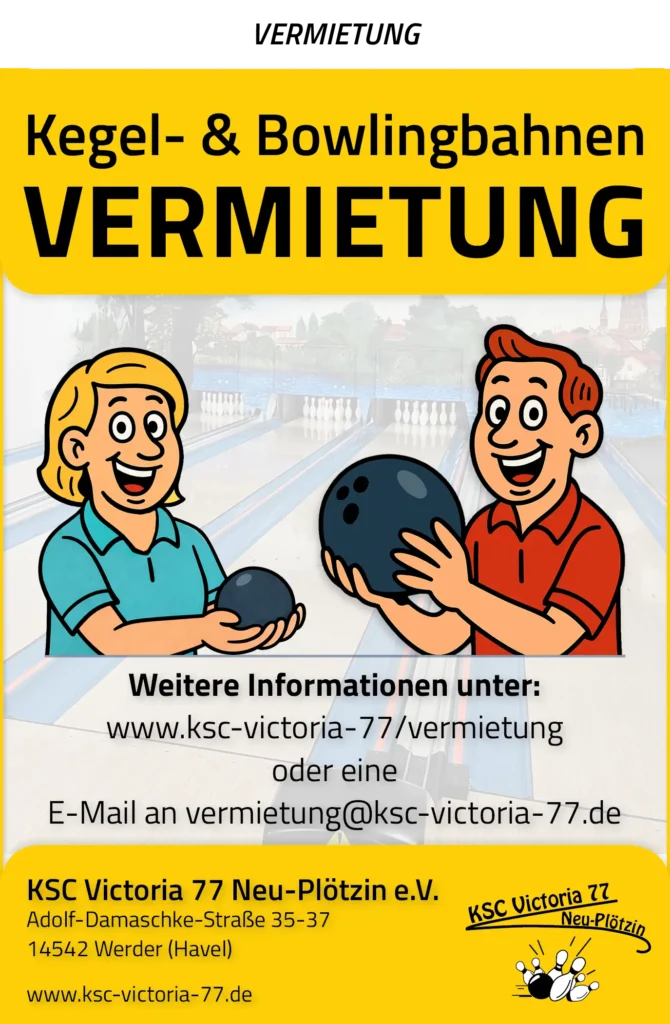 Kegel- & Bowlingbahnen Vermietung