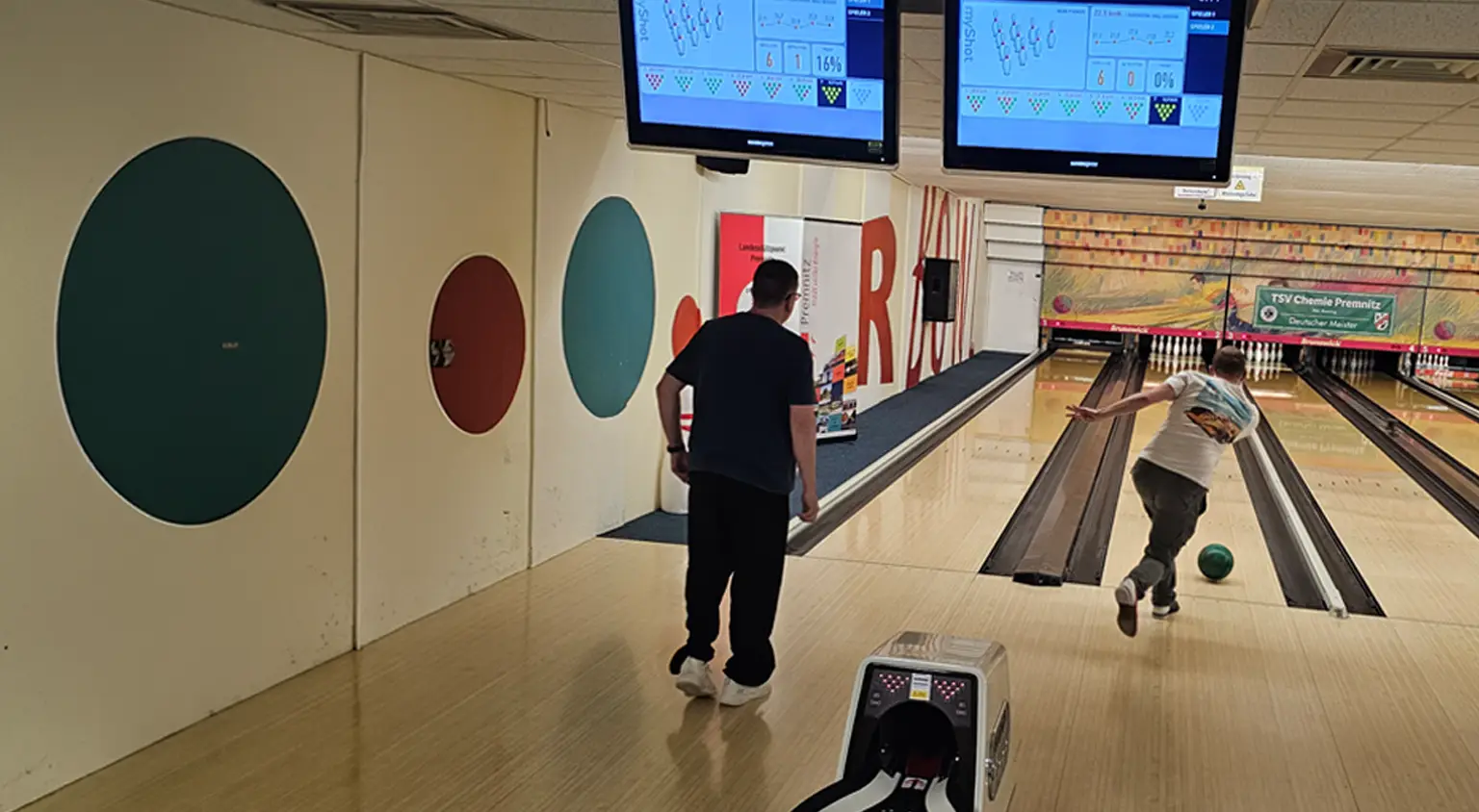 Beim Training ging es dann richtig zur Sache